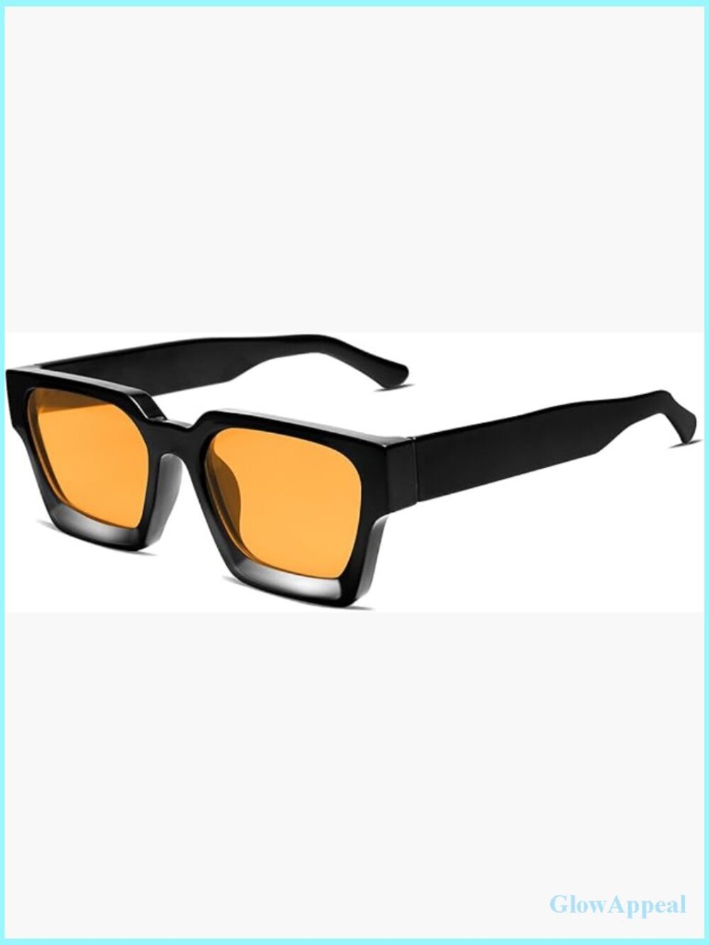 Thick Square Sunglasses Retro Chunky Rectangle Shades UV400 Protection Unisex